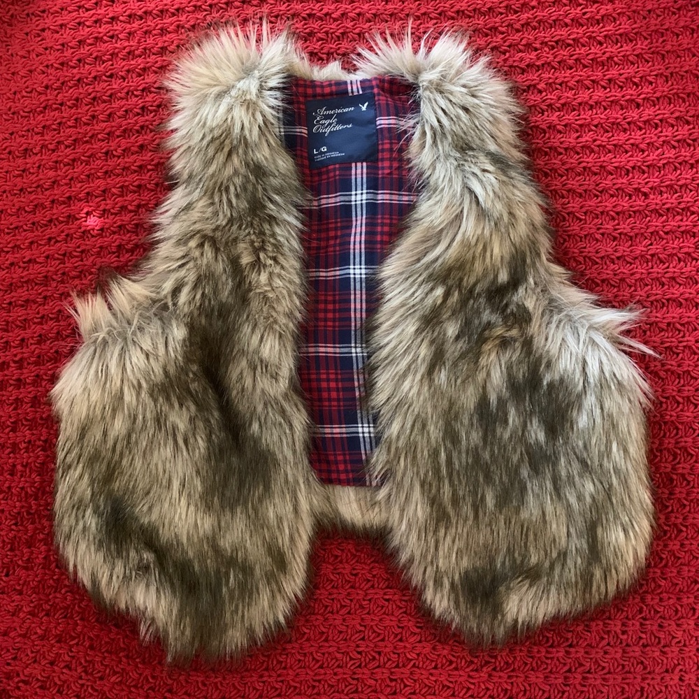 American Eagle Outfitters Faux Fur Vest